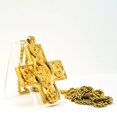 Крест священника “Слово Божие есть истина” (золочение)