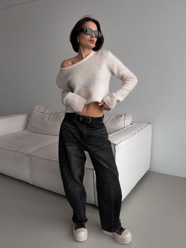 Джинсы широкие женские NOHO