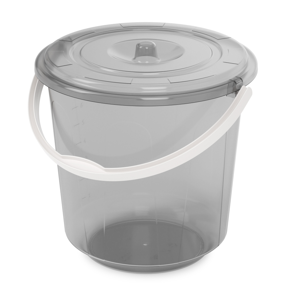 Ведро 10л с крышкой Хозяюшка