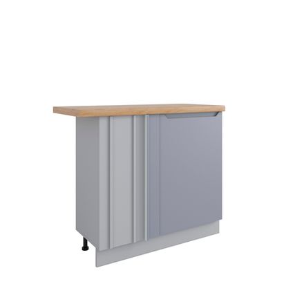 Кухня Модуль МСУ 1000 (левый) Тренто Серый эмалит