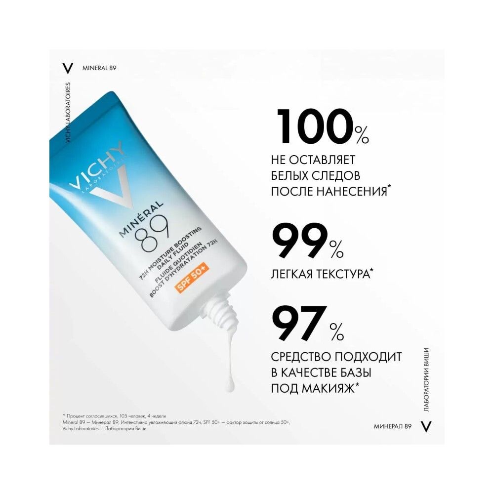 Vichy Mineral 89 Интенсивно увлажняющий флюид для лица SPF 50+, 50 мл