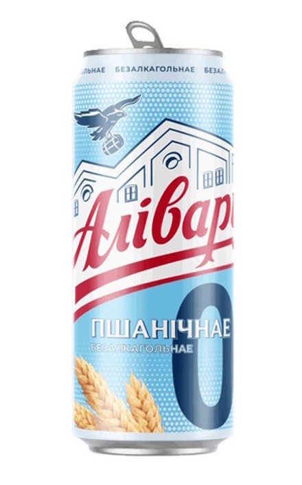 Пиво "Аливария Пшеничное Безалкогольное" 0,45л. ж/б Аливария