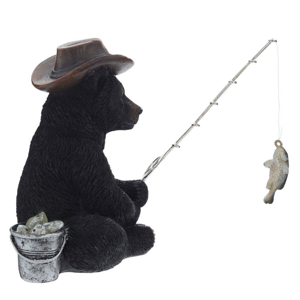 GAEM Фигурка декоративная "Медведь-рыбак", L11,5 W17 H13 см