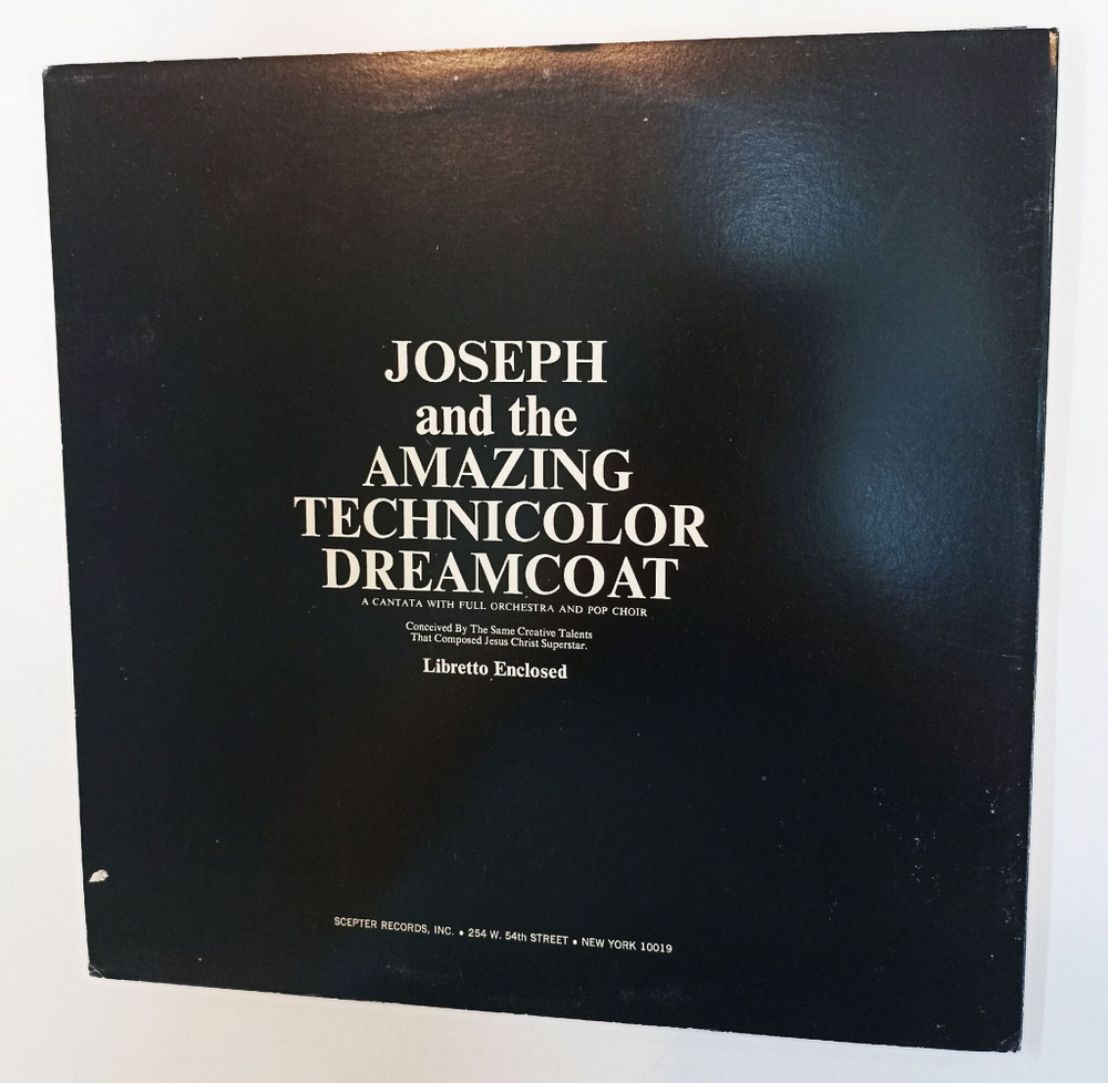 Винтажная виниловая пластинка LP Joseph And The Amazing Technicolor Dreamcoat (USA 1971)