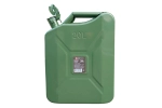 Канистра для гсм 20 л металлическая с фиксатором зеленая Samtools