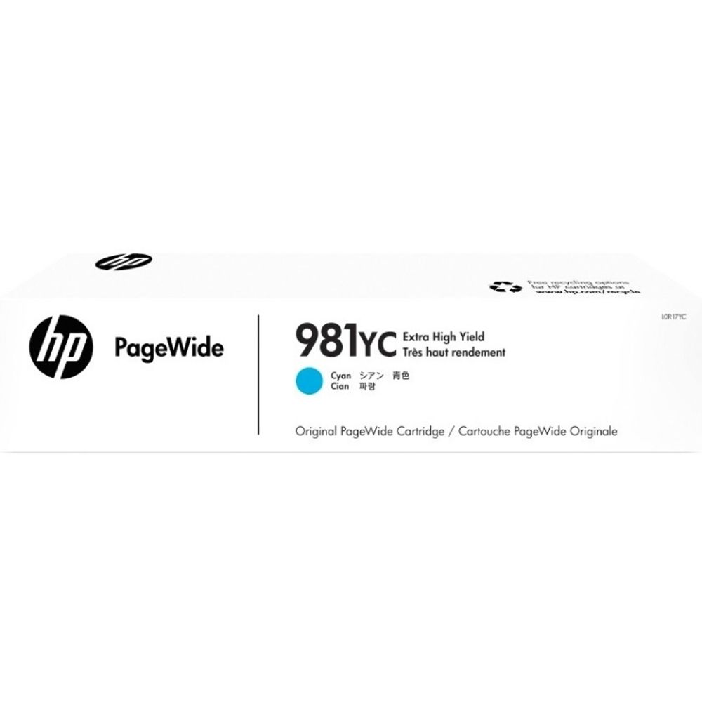 Контрактный картридж HP 981YС (L0R17YC) Cyan