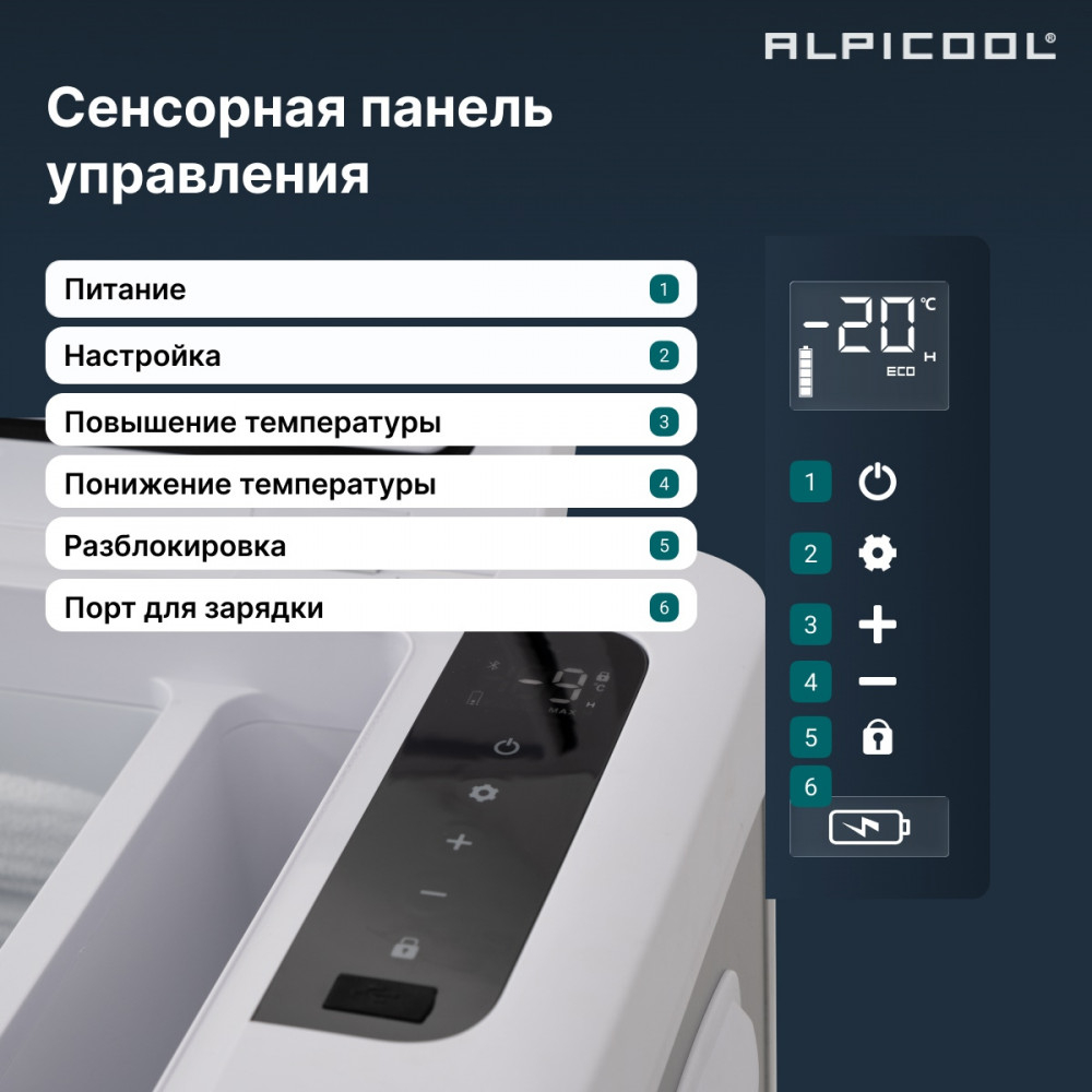 Автохолодильник Alpicool MK18 (12/24)