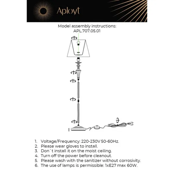 Торшер APL.707.05.01