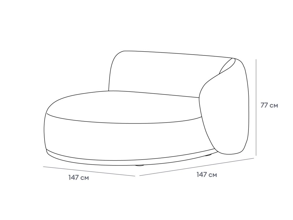 Полуостров круглый Fabro правый