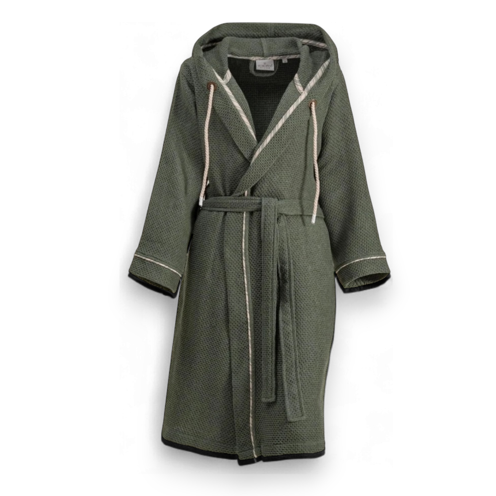 Мужской халат из органического хлопка Naia | зеленый
