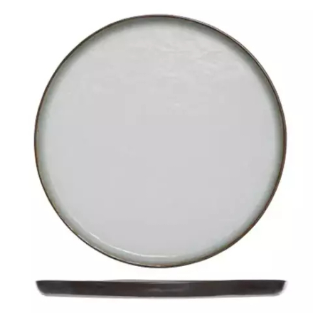 Тарелка «Плато» десертная фарфор D=215,H=10мм белый,коричнев