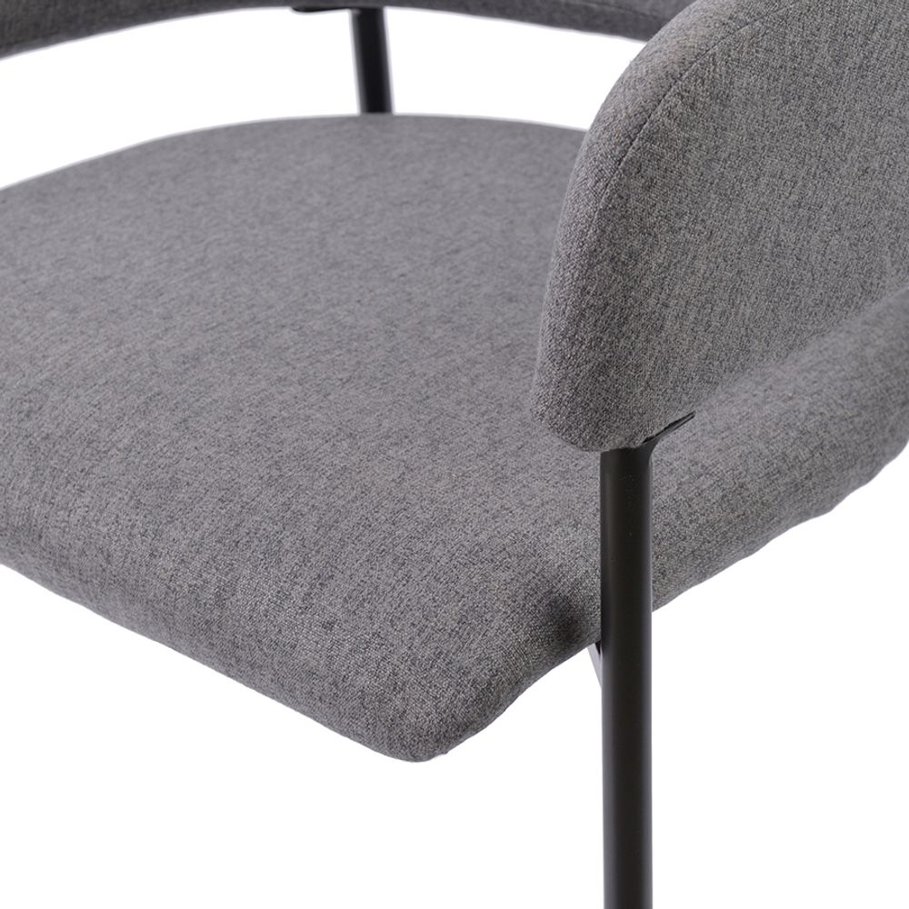 Стул wendy, рогожка, темно-серый