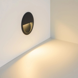 Светильник встраиваемый LTD-RIBONIK-R138-5W Warm3000 (Черный, 50 deg, 230V) (Arlight, IP65 Металл, 5 лет) 062915