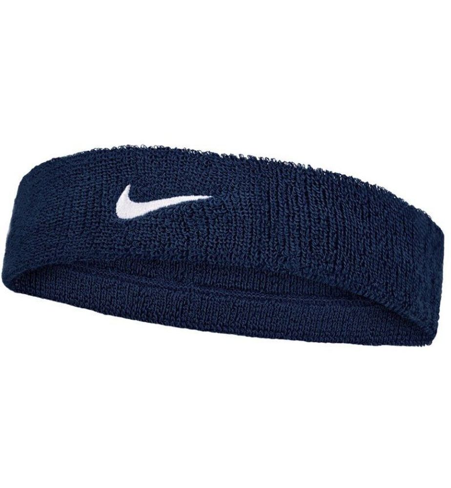 Повязка на голову теннисная Nike Swoosh Headband - college navy/white