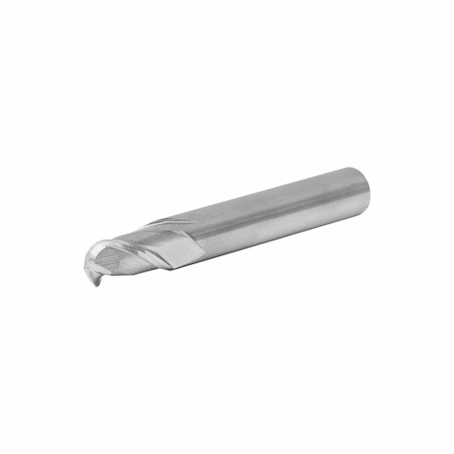 Концевая сферическая фреза для алюминиевых сплавов, 2 зуба, HRC 45 1х4х50 R0,5