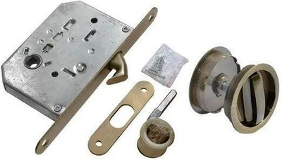 Комплект для раздвижных дверей MHS-1 WC бронза античная