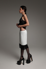 Юбка с кружевом