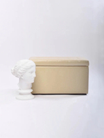 Пуф прямоугольный с крышкой бежевый