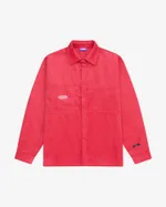 Рубашка Ymkashix Velvet Button багровая