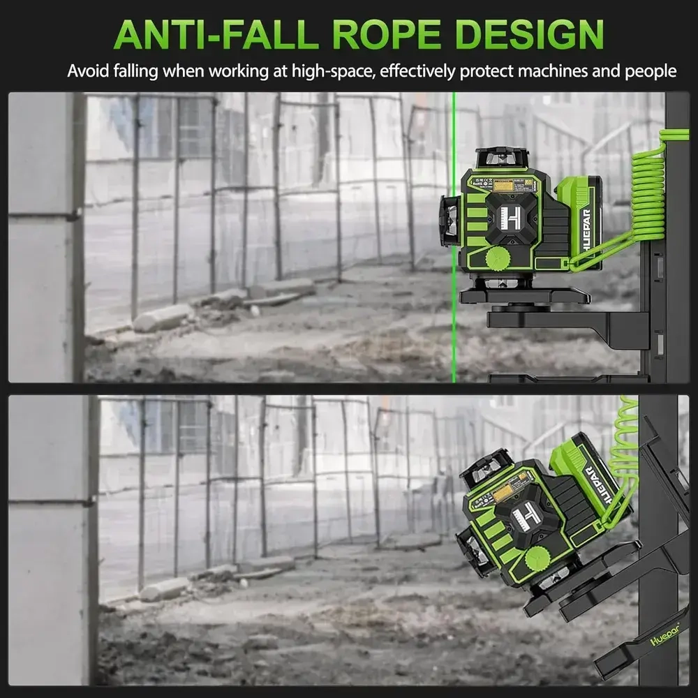 Лазерный уровень Huepar W04CG (ТОЧНЫЙ) с поворотным электромотором и дисплеем