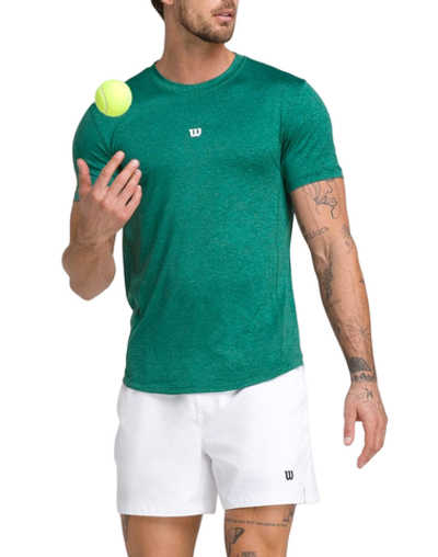 Мужская теннисная футболка Wilson The Everyday Performance T-Shirt - field green