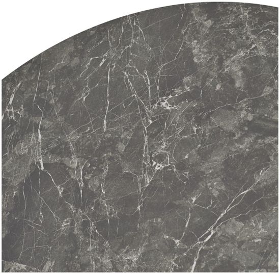 Стол AKSEL 130 цвет Mona Lisa Cерый мрамор, керамика, / Темно-серый каркас