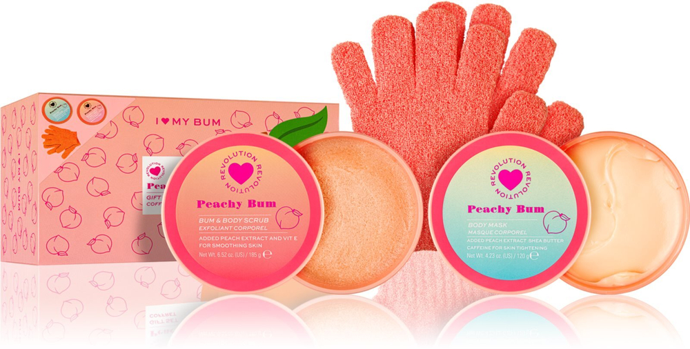 I Heart Revolution Peachy Bum - подарочный набор (для ягодиц и бедер) /  3 шт.   / GTIN 5057566699006