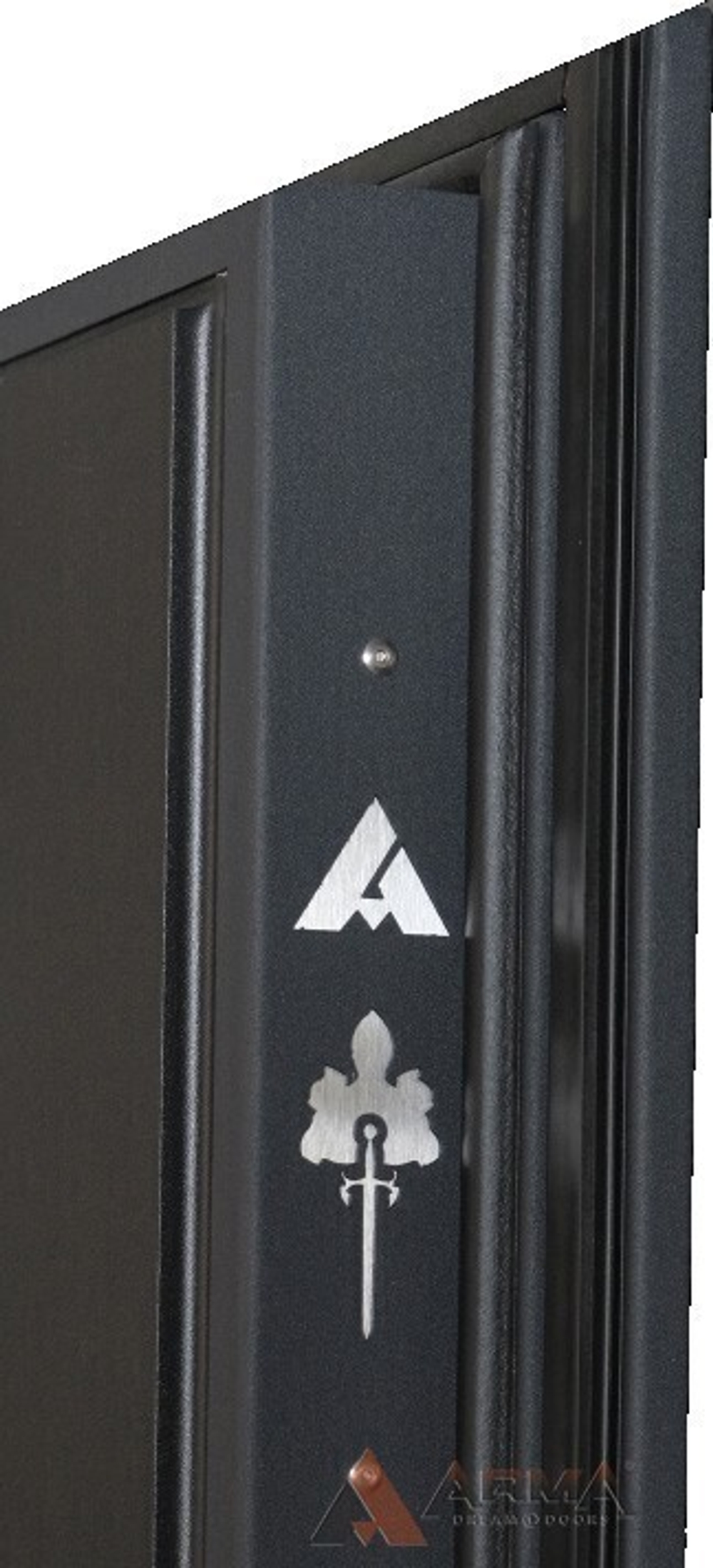 Входная металлическая дверь с зеркалом Нео Ясень 10 Венге (фурнитура ХРОМ блестящий)