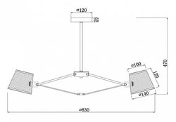 Люстра на штанге Freya Gino FR5108PL-08CH