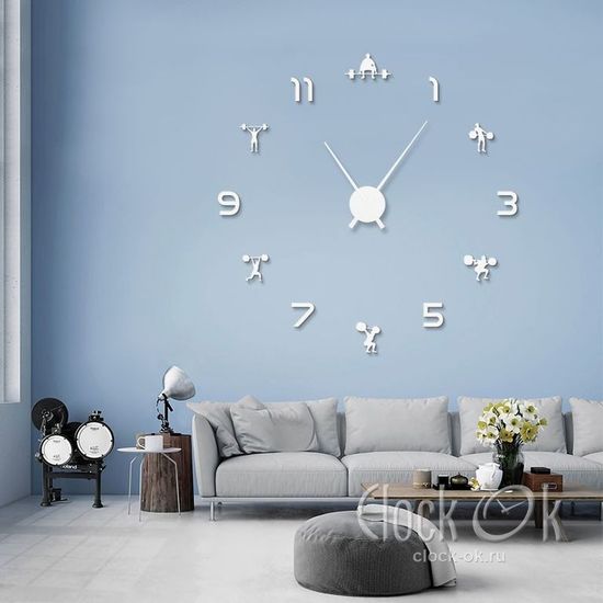 Настенные 3D часы Gym