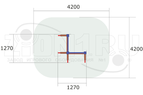 Уличный тренажер «МП1»