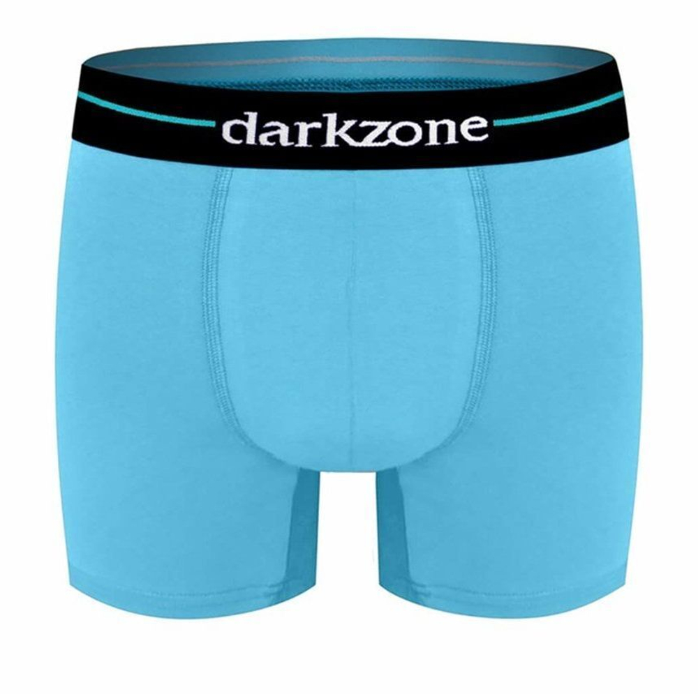 Голубые хлопковые трусы-боксеры (Размер: S) (Цвет: голубой)