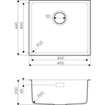 Кухонная мойка Omoikiri Tadzava 49-U-IN