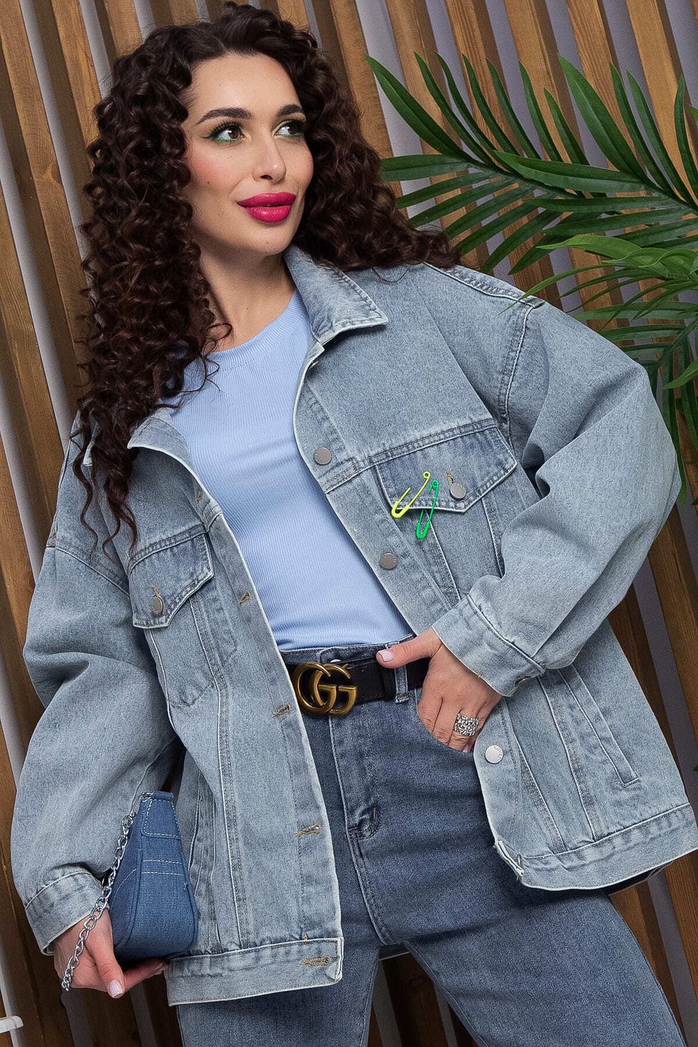 Жакет джинсовый Милана (серо-голубая) Б13370-4М LT Collection