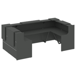 Onix Ресепшн O.R-K-36 Антрацит 3106*1768*1187