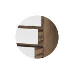 Шкаф Woodville Элла ШК 06 белый, дуб крафт золото