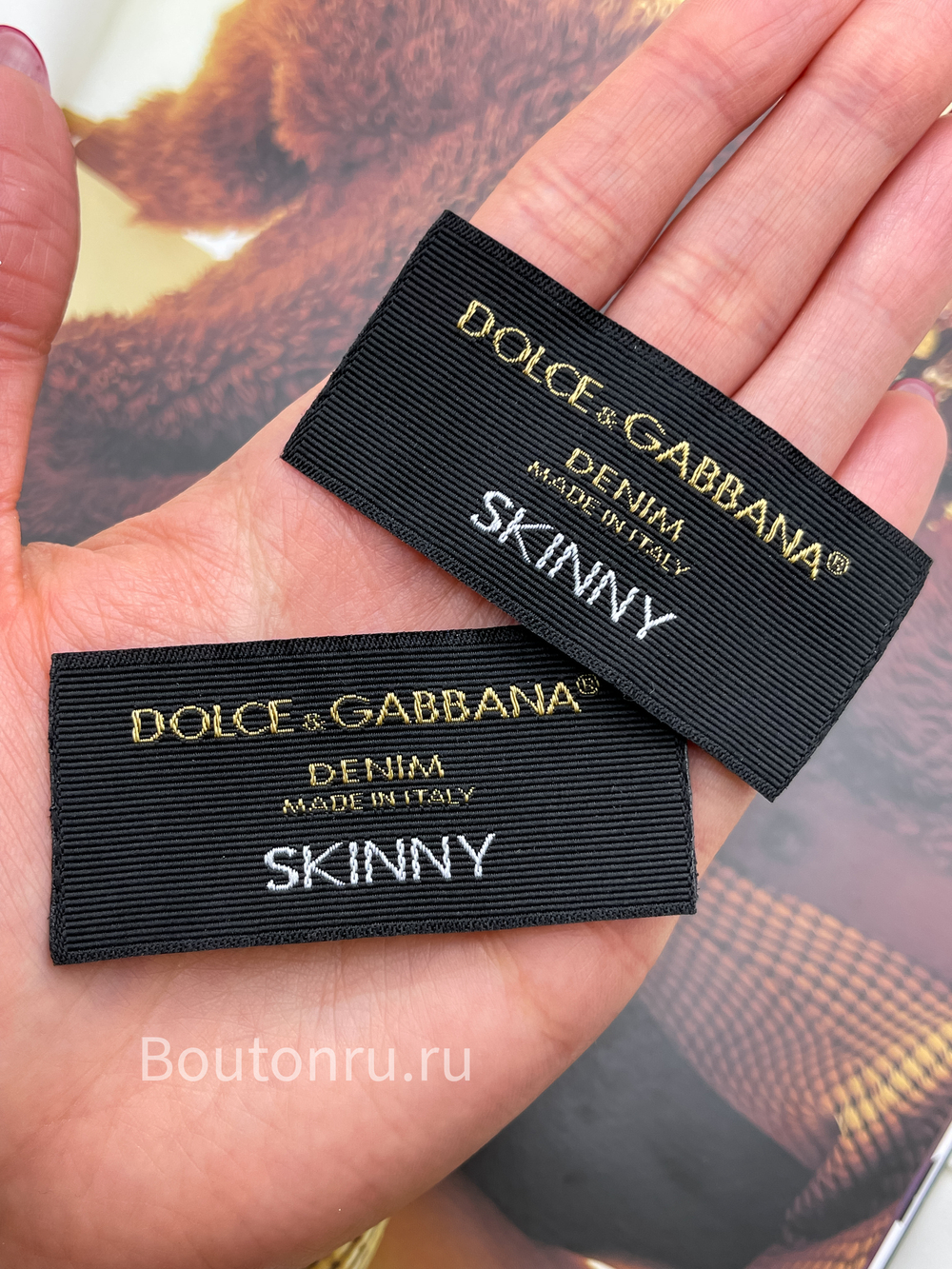 Бирка ДГ. черная 60 мм