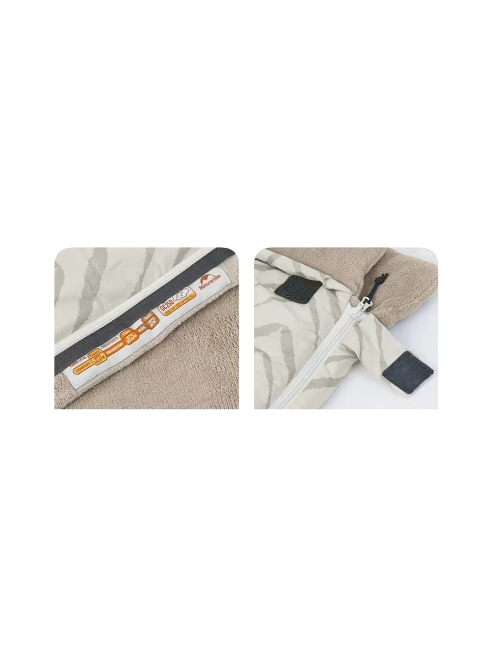Мешок спальный Naturehike Shanmi, 210х80см, (ТК: +13C), бежевый