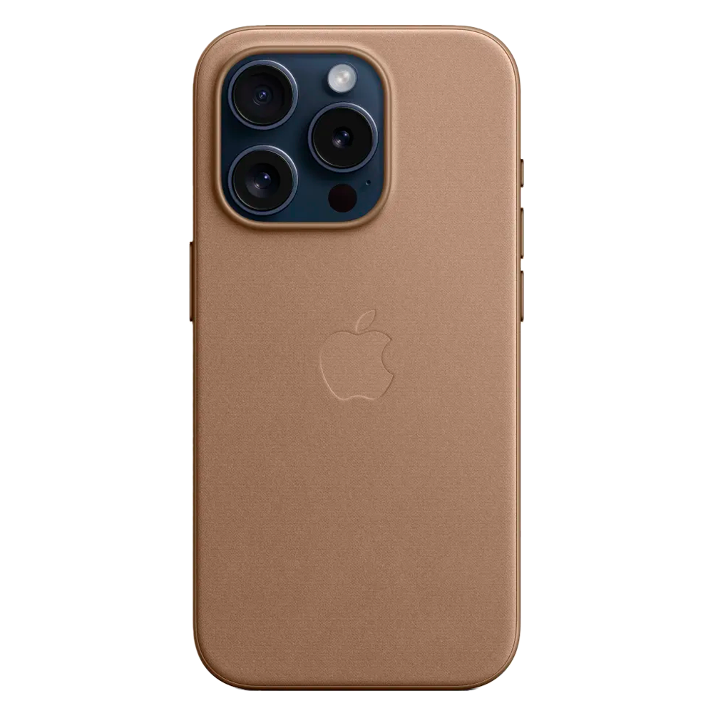 Тканевый чехол с поддержкой MagSafe Apple FineWoven Case для iPhone 15 Pro, Taupe (Светло-бежевый)
