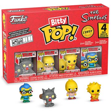 Фигурка Funko Bitty POP! Simpsons Scratchy+Grampa+Lisa+Сhase (1 of 4) 4PK 85710 (00055302/260525/0081001/18, Китай)