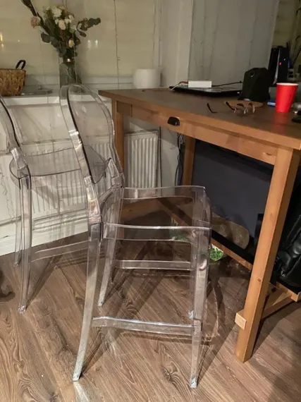 Барный стул Igloo 74 см, прозрачный