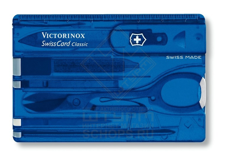 Инструмент карта Victorinox SwissCard Classic, Blue