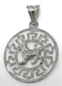 Ювелирная подвеска "Лев", серебро