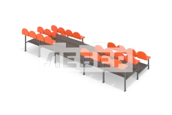 Трибуна на 24 места с проходом