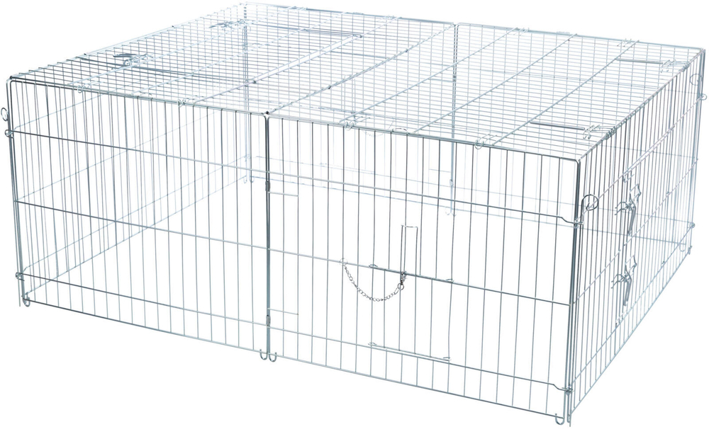 Загон с крышей для грызунов 216 х 116 х 65 см, оцинкованный, Trixie