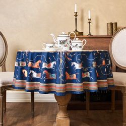 СКАТЕРТЬ КРУГЛАЯ "PASSAGE" 190СМ ,БЕЛЫЙ, 100% ХЛОПОК,ТВИЛ,ПРОПИТКА