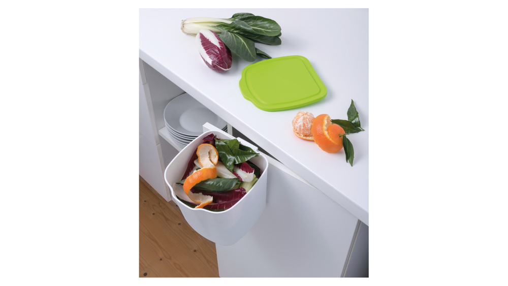 Контейнер для очисток с крышкой 3л SNIPS для стола или дверцы шкафа