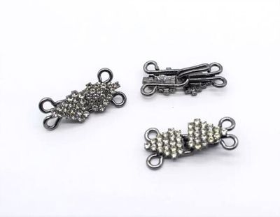 Крючки пришивные стразы, р. 35*10 мм