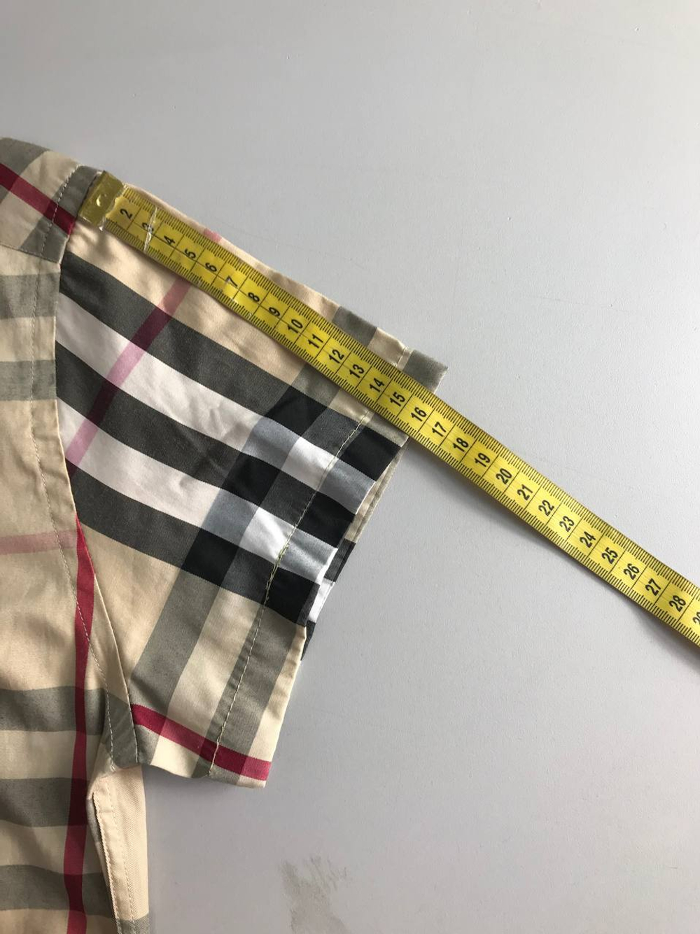 Рубашка в модную клетку, маркировка L, визуально на 50 размер