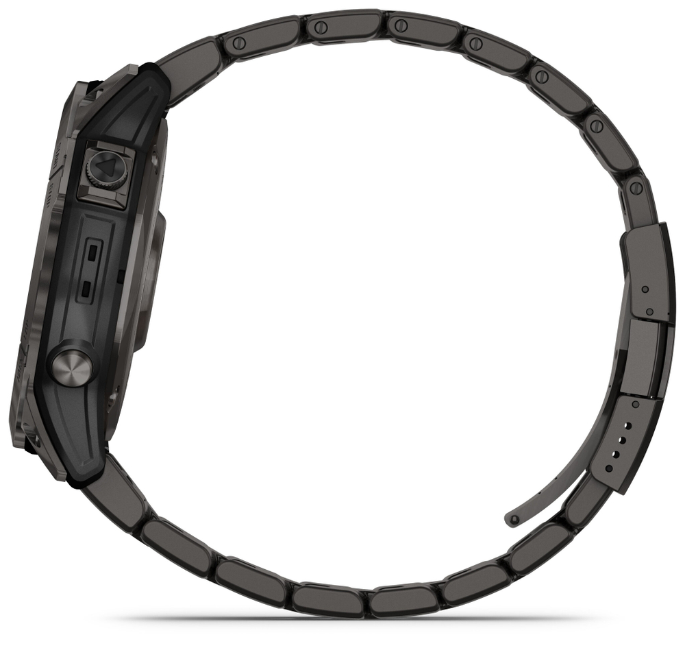 Умные часы Garmin Fenix ​​7X Sapphire Solar Carbon с Титановым ремешком